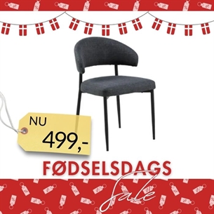 Edina Spisebordsstol - Mørkegrå